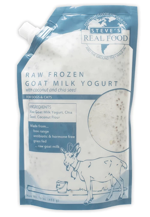 Steve's Real Food Raw Frozen Goat Milk Yogurt Dog Food 3 Steve's Real Food Raw Frozen Goat Milk Yogurt Dog Food