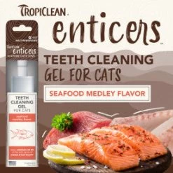 TropiClean Enticers Seafood Medley Flavor Teeth Cleaning Gel For Cats 11 TropiClean Enticers Seafood Medley Flavor Teeth Cleaning Gel For Cats -Pet Shop av0zfp4svlcxisfh8f9n