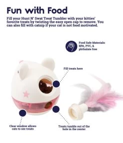 Petstages Hunt 'N Swat Treat Tumbler Cat Toy 8 Petstages Hunt 'N Swat Treat Tumbler Cat Toy -Pet Shop b179306f7a04c6cc8be0eba3cfee204af38596d4 74240.1630111592
