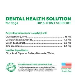 TropiClean Fresh Breath Dental Health Solution Plus Hip & Joint For Dogs -Pet Shop bqlszrp9si6yxgouatv5