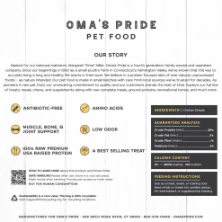 Oma's Pride Chicken Breast Chunks Treats -Pet Shop chickenchunk back 00728.1671553477