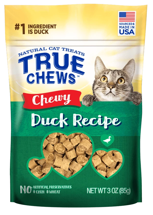 TRUE CHEWS® CHEWY DUCK RECIPE CAT TREATS 3 TRUE CHEWS® CHEWY DUCK RECIPE CAT TREATS