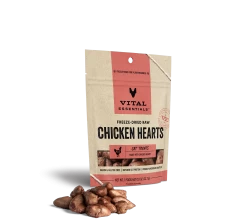 Vital Essentials Freeze Dried Raw Chicken Hearts Cat Treats