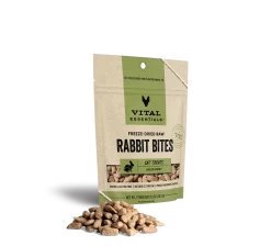 Vital Essentials Freeze Dried Raw Rabbit Bites Cat Treats