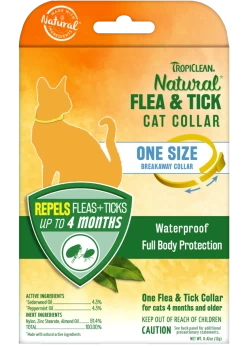 TropiClean Natural Flea & Tick Collar For Cats