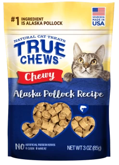 TRUE CHEWS® CHEWY ALASKA POLLOCK RECIPE CAT TREATS