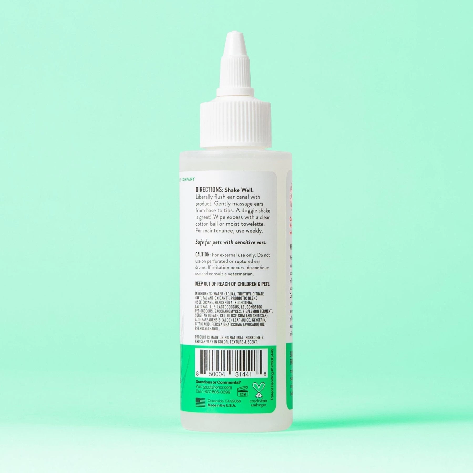 Skout's Honor Probiotic Ear Cleaner For Dogs & Cats 4 Skout's Honor Probiotic Ear Cleaner For Dogs & Cats - Image 2