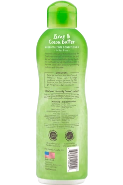 TropiClean Lime & Cocoa Butter Shed Control Conditioner For Pets -Pet Shop tropiclean lime and cocoa butter shed control conditioner for dogs and cats back